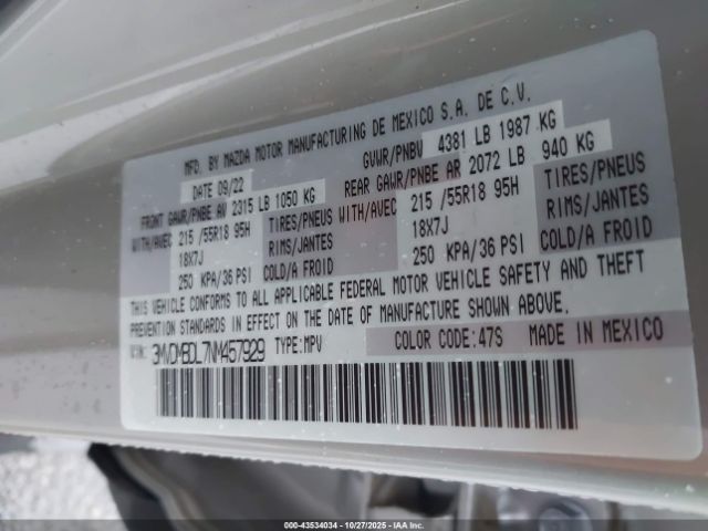 2022 MAZDA CX-30 3MVDMBDL7NM457929 Photo 8