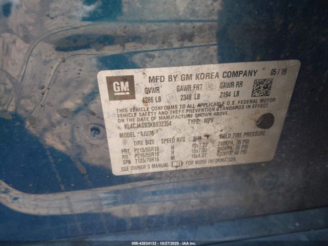 2019 BUICK ENCORE KL4CJASB3KB932354 Photo 8