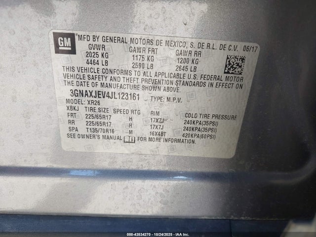 2018 CHEVROLET EQUINOX 3GNAXJEV4JL123161 Photo 8