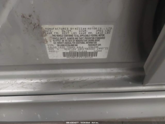 2009 NISSAN SENTRA 3N1AB61E29L680160 Photo 8