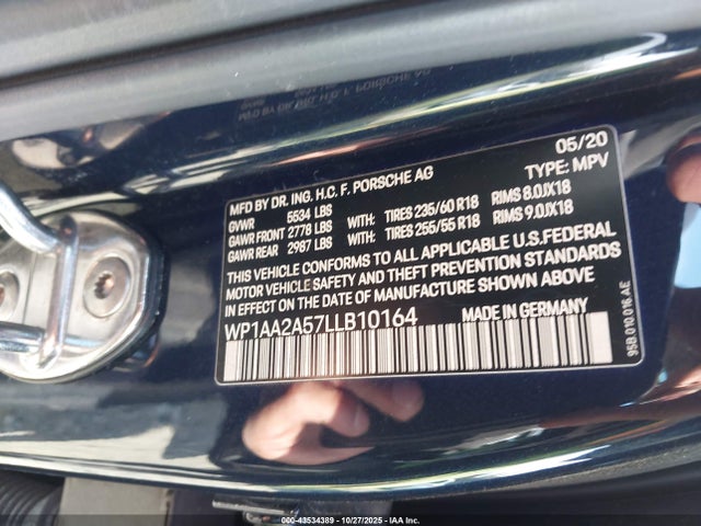 2020 PORSCHE MACAN WP1AA2A57LLB10164 Photo 8