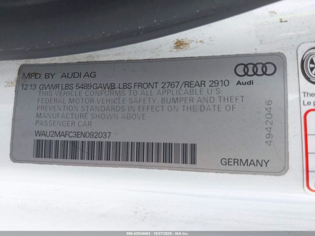 2014 AUDI A7 WAU2MAFC3EN092037 Photo 8