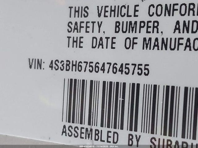 2004 SUBARU OUTBACK 4S3BH675647645755 Photo 8