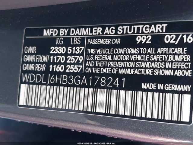 2016 MERCEDES-BENZ CLS 400 WDDLJ6HB3GA178241 Photo 8