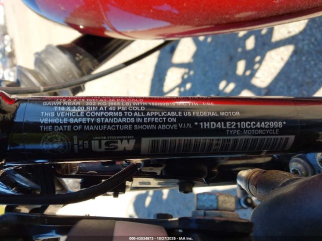 2012 HARLEY-DAVIDSON XL883 1HD4LE210CC442998 Photo 9