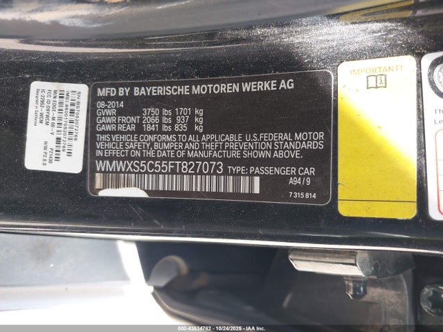 2015 MINI HARDTOP WMWXS5C55FT827073 Photo 8