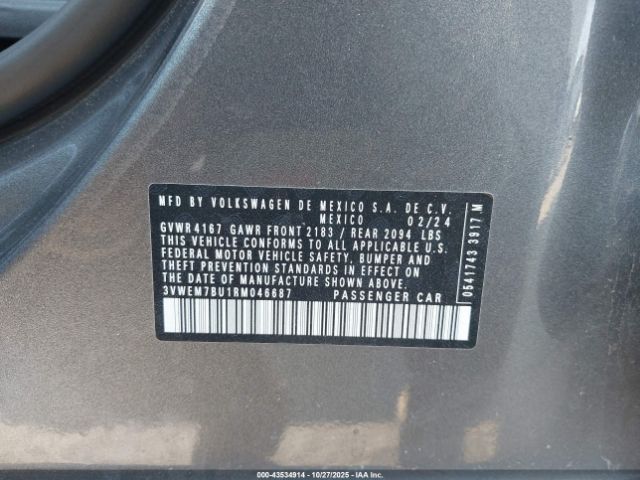 2024 VOLKSWAGEN JETTA 3VWEM7BU1RM046687 Photo 8