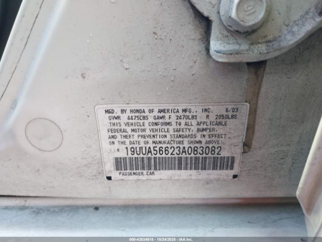 2003 ACURA TL 19UUA56623A083082 Photo 8