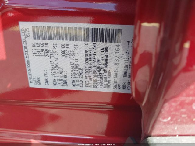 2025 NISSAN ROGUE 5N1BT3AA5SC837364 Photo 8