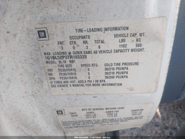 1996 CHEVROLET CAPRICE / IMPALA 1G1BL52P3TR183328 Photo 8