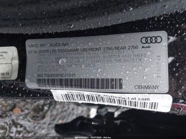 2015 AUDI A6 WAUFGAFC6FN011915 Photo 8
