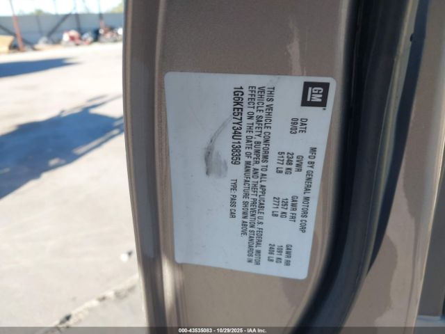 2004 CADILLAC DEVILLE 1G6KE57Y34U138359 Photo 8