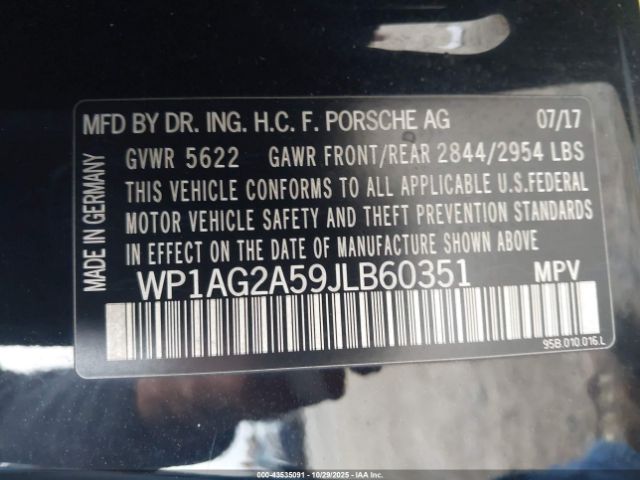 2018 PORSCHE MACAN WP1AG2A59JLB60351 Photo 8