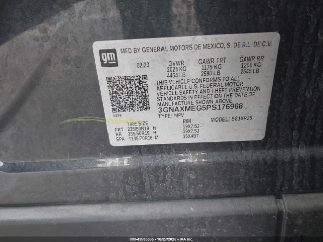 2023 CHEVROLET EQUINOX 3GNAXMEG5PS176968 Photo 8