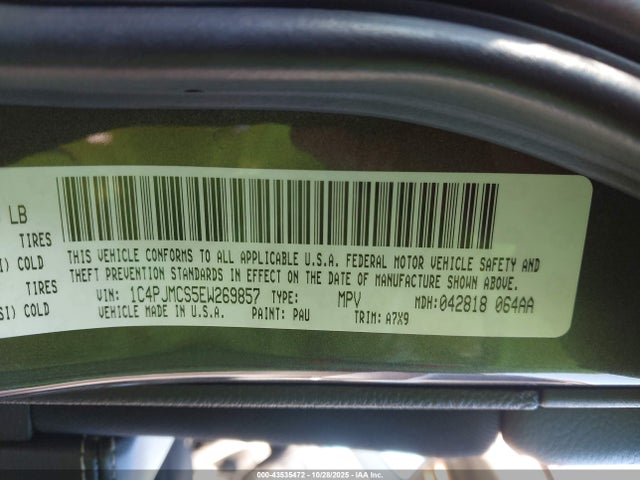 1C4PJMCS5EW269857 Jeep Cherokee Latitude
