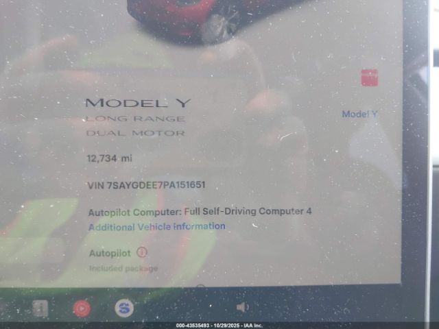 2023 TESLA MODEL Y 7SAYGDEE7PA151651 Photo 6