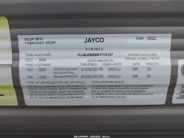 2022 JAYCO JAY FLIGHT 1UJBJ0BN9N17V3137 Photo 8