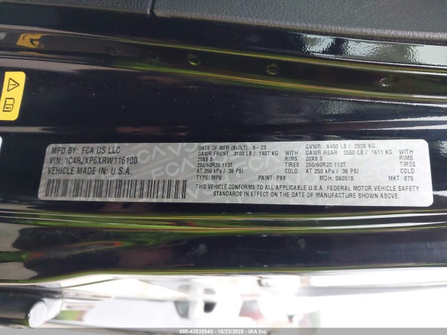 1C4RJXP6XRW116100 Jeep Wrangler 4xe Sahara 4xe