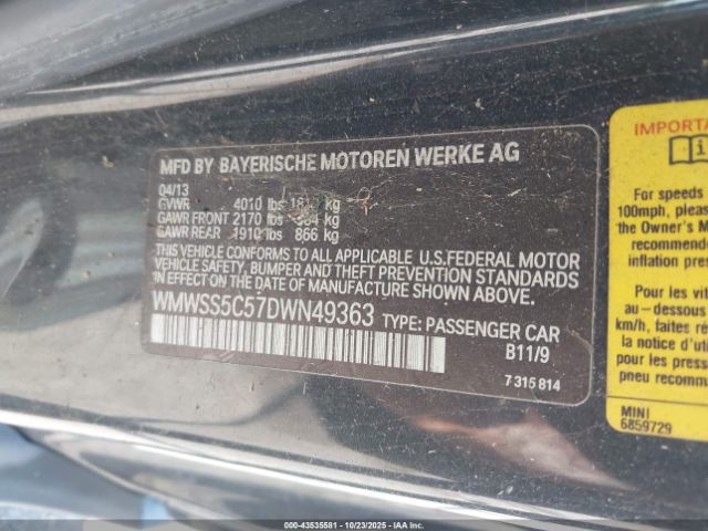 2013 MINI PACEMAN WMWSS5C57DWN49363 Photo 8