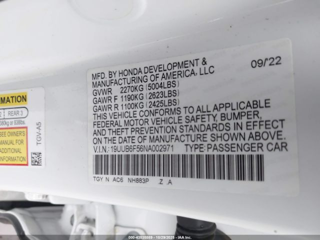 2022 ACURA TLX 19UUB6F56NA002971 Photo 8