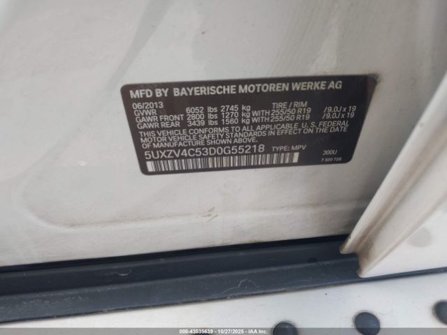 2013 BMW X5 5UXZV4C53D0G55218 Photo 8