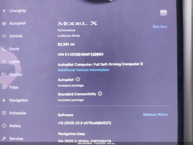 2021 TESLA MODEL X 5YJXCBE46MF322680 Photo 6