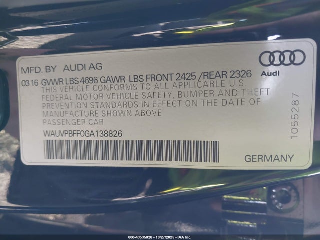 2016 AUDI A3 E-TRON WAUVPBFF0GA138826 Photo 8