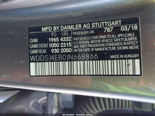 Mercedes-Benz CLA 250 2018 WDDSJ4EB0JN668866 Image 9