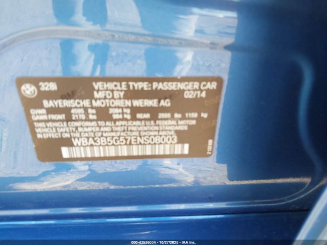 2014 BMW 328I WBA3B5G57ENS08003 Photo 8