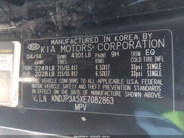 2014 KIA SOUL KNDJP3A5XE7082863 Photo 8