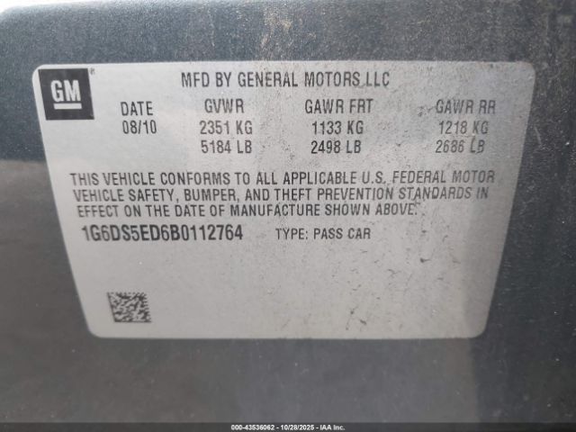 2011 CADILLAC CTS 1G6DS5ED6B0112764 Photo 8