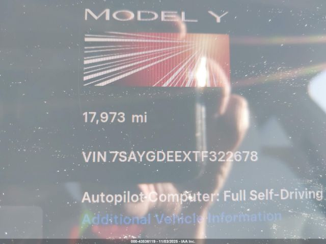 2026 TESLA MODEL Y 7SAYGDEEXTF322678 Photo 6