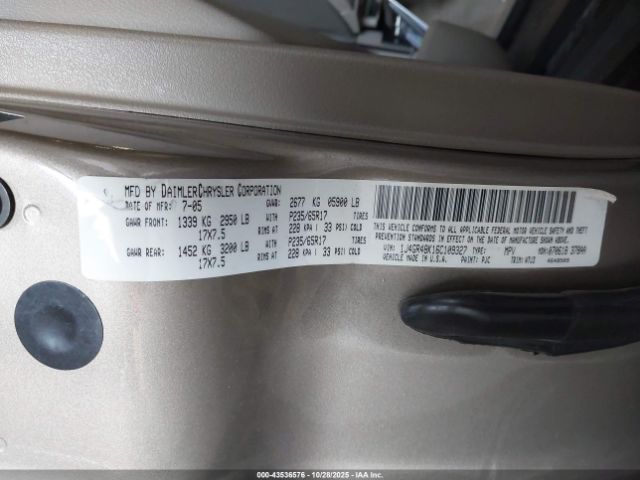 2006 JEEP GRAND CHEROKEE 1J4GR48K16C109327 Photo 8