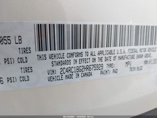 2017 CHRYSLER PACIFICA 2C4RC1BG2HR675929 Photo 8