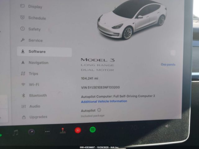 2022 TESLA MODEL 3 5YJ3E1EB3NF133200 Photo 6