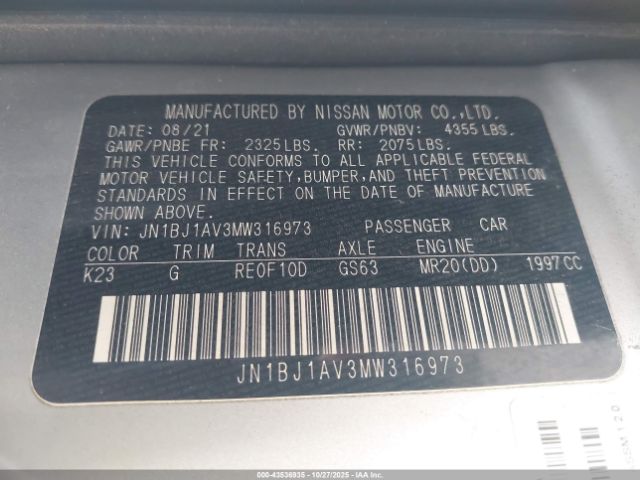 2021 NISSAN ROGUE SPORT JN1BJ1AV3MW316973 Photo 8