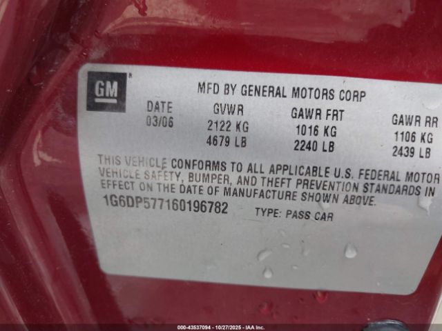 2006 CADILLAC CTS 1G6DP577160196782 Photo 8