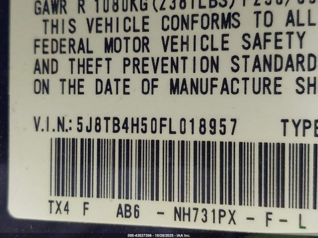 2015 ACURA RDX 5J8TB4H50FL018957 Photo 8