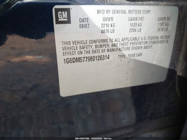 2008 CADILLAC CTS 1G6DM577980126314 Photo 8