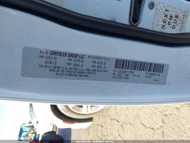 2C3CDXBG9FH737856 Dodge Charger Se