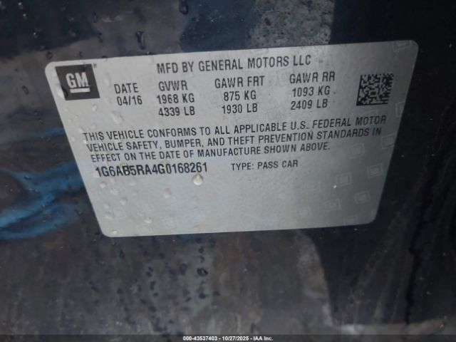 2016 CADILLAC ATS 1G6AB5RA4G0168261 Photo 8