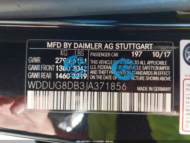 2018 MERCEDES-BENZ S 560 WDDUG8DB3JA371856 Photo 8