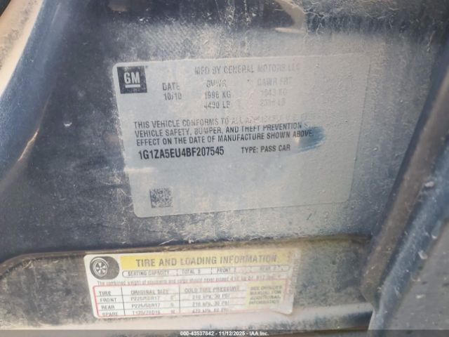 2011 CHEVROLET MALIBU 1G1ZA5EU4BF207545 Photo 8