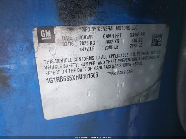 2017 CHEVROLET VOLT 1G1RB6S5XHU101606 Photo 8