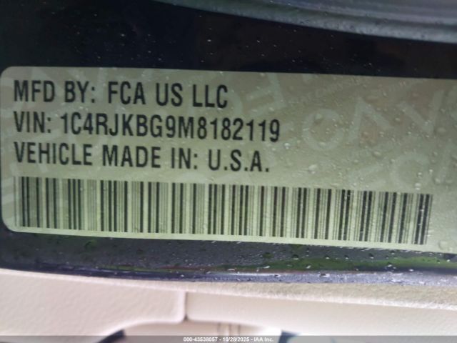 2021 JEEP GRAND CHEROKEE L 1C4RJKBG9M8182119 Photo 8