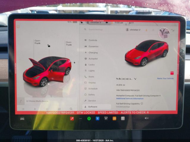 2024 TESLA MODEL Y 7SAYGDED7RF041311 Photo 6