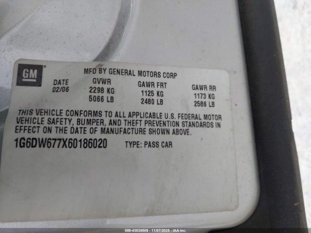 2006 CADILLAC STS 1G6DW677X60186020 Photo 8