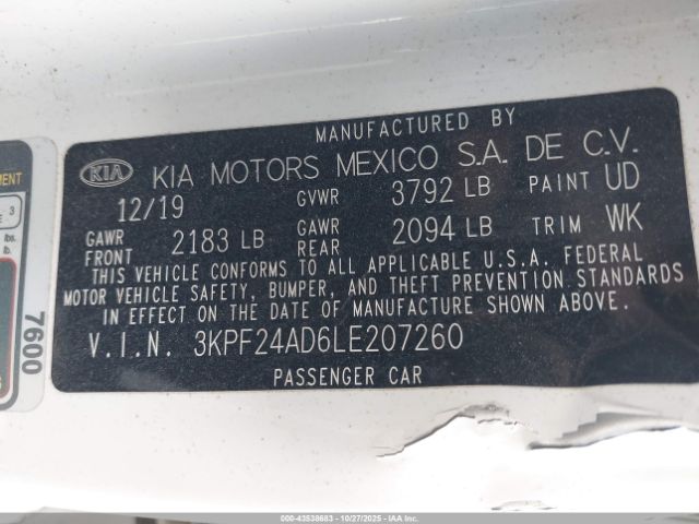 2020 KIA FORTE 3KPF24AD6LE207260 Photo 8