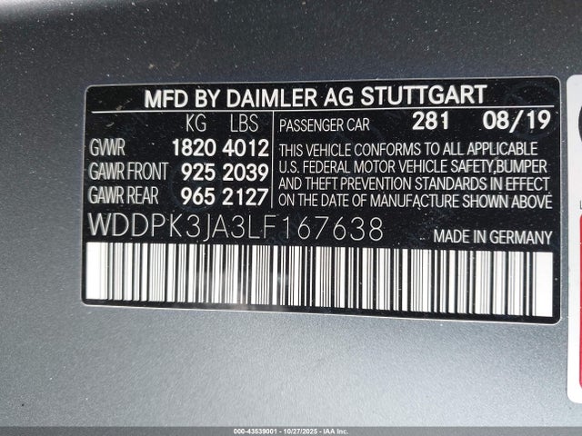2020 MERCEDES-BENZ SLC 300 WDDPK3JA3LF167638 Photo 8