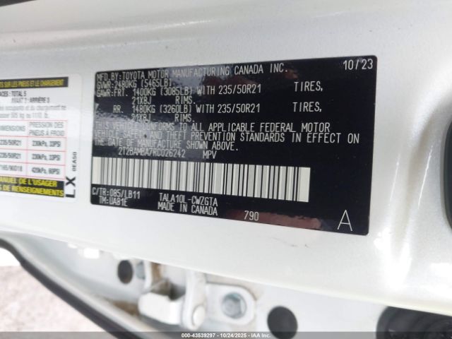 2024 LEXUS RX 350 2T2BAMBA7RC026242 Photo 8